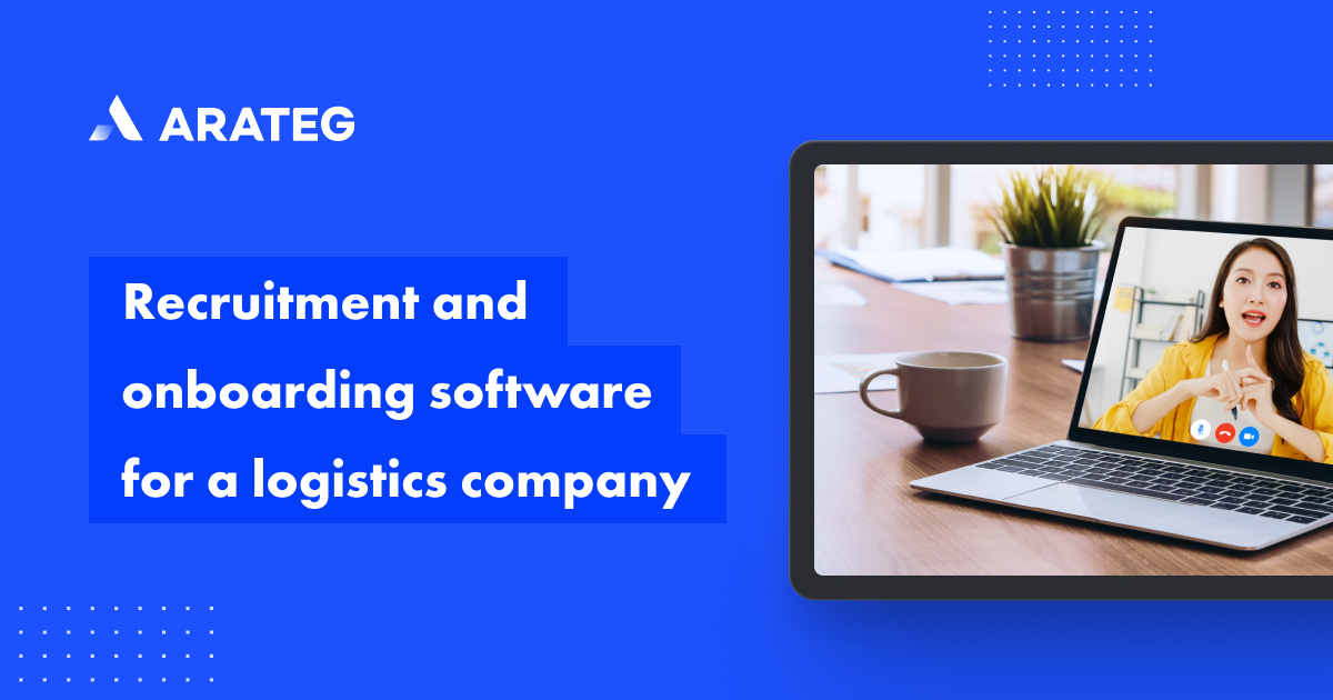 Recruitment and onboarding software for a logistics company